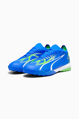 Chaussures de soccer avec crampons ULTRA MATCH TT Homme, Ultra Blue-PUMA White-Pro Green, extralarge